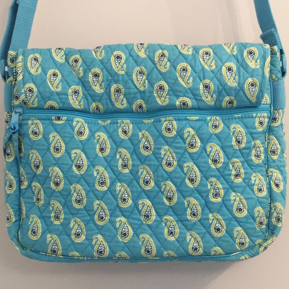 Vera Bradley Bermuda Blue Messenger Crossbody Bag - Picture 4 of 8